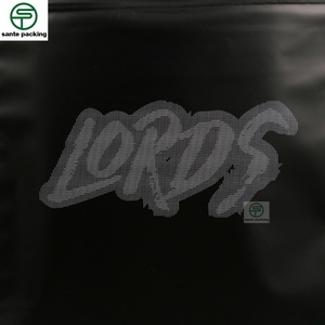 Customized Large-sized Logo, Simple and Fashionable Black <b>Packaging</b> <b>Bag</b>, Trendy Brand Sweatshirt sealed Zipper Bone <b>Bag</b> - Product Image 6