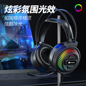 Pantsan PSH-400 Wired Gaming Headset With <b>Mic</b> For <b>PC</b> Laptop Mobile 7.1 Surround Sound RGB Lighting Headband Style - Product Image 4