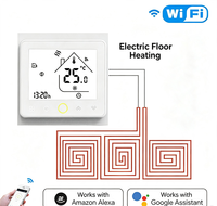 Termostato Inteligente WiFi Zigbee Tuya para Calefacción por Suelo Radiante, Programable, Control de Temperatura Constante, Control Remoto por Aplicación