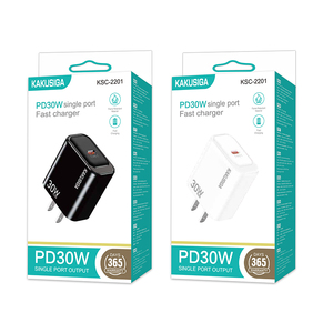 Зарядное устройство KAKUSIGA <span class=keywords><strong>NEW</strong></span> US Plug TYPE-C PD30W 20W для мобильных телефонов, быстрое зарядное устройство для телефона, адаптер для розетки. - Product Image 1