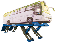 Plateforme élévatrice à ciseaux Autec personnalisée de 25 tonnes, robuste, encastrée, pour camions et bus, à entraînement électrique hydraulique pour atelier