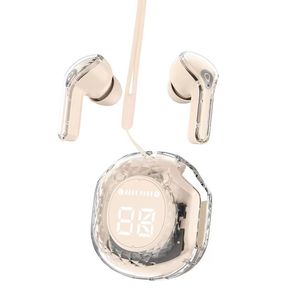 2023 Nhà Máy Độ Ltrễ Thấp Giảm Tiếng Ồn Tai Nghe Trong Suốt LED Hiển Thị Kỹ Thuật Số Tai Nghe Với Dây Buộc Thiết Kế Mini Earbuds - Product Image 6