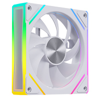 Ventilateur de boîtier PC SNOWMAN EK120-ARGB-WH 120mm blanc ARGB, roulement hydraulique PWM, synchronisation en chaîne 5V 3 broches, vente en gros