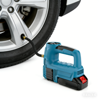 Gonfleur de pneus portable, pompe à air haute pression 150 PSI avec lumière d'urgence LED, gonfleur de pneus manuel pour voiture et moto