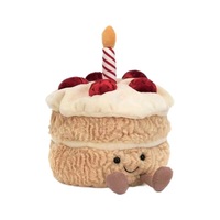 Jellycatt Asli Inggris untuk Seri Mainan Boneka Super Lembut Koleksi Lengkap Super Kantong Debu Boneka Beruang Barcelona Berisi Kapas PP