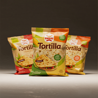 Emballage de grignotage alimentaire en plastique recyclable imprimé personnalisé sac de tortilla de maïs en mylar
