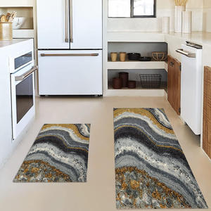 ชุดเสื่อสองชิ้นสไตล์นอร์ดิกน้ำหนักเบาหรูหราเสื่อปูพื้นดูดซับน้ำมันกันน้ำกันสิ่งสกปรกพรมเช็ดเท้าหน้าประตูทางเข้า - Product Image 4