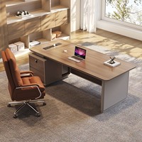 Bureau de direction, bureau moderne de luxe pour manager, bureau informatique haut de gamme, grand bureau de direction, ensemble de mobilier de bureau