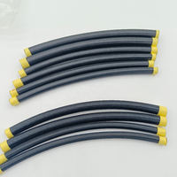 AN4 1/4 AN6 3/8 6AN AN8 1/2 AN10 5/8 Tuyau en nylon tressé en acier inoxydable pour carburant et CPE Ligne de tuyaux tressés en nylon noir SS