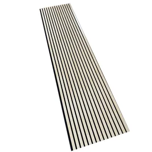 Office Studio Akupanel Wooden Slatted Sound Absorbing Proofing Boards Wood Slat Acoustic Panels