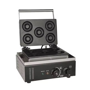 Machine à Donuts Électrique Compacte 5 Grilles 1.55KW 220V Thermostat Réglable Mini Machine à Donuts pour Pâtisserie, Café et Petit-Déjeuner - Product Image 5