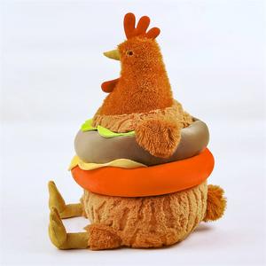 Nuevo lindo y divertido <span class=keywords><strong>pollo</strong></span> hamburguesa juguete <span class=keywords><strong>de</strong></span> peluche <span class=keywords><strong>pollo</strong></span> relleno Animal muñeca gallina hamburguesa 2 en 1 almohada <span class=keywords><strong>de</strong></span> felpa regalo <span class=keywords><strong>de</strong></span> vacaciones para niños - Product Image 5