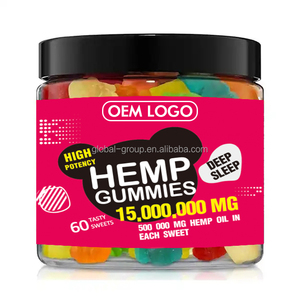 Logotipo privado, gomitas para mejorar el sueño, gomitas de memoria, gomitas de cáñamo con dobladillo Premium - Product Image 1