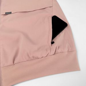 Chaqueta de Trabajo Médica de Manga Larga y Tejido Grueso, Cuello Alto, Uniforme de Enfermera de Color Sólido con Bolsillos - Product Image 2