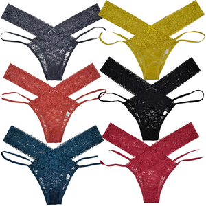 Slip a vita bassa a V da donna, ultra sottile, traspirante, ecologico, con fiocco decorativo, personalizzabile, con <span class=keywords><strong>doppio</strong></span> cavallo - Product Image 1