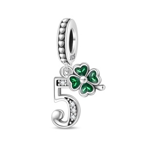 Abalorios Colgantes con Número de Cumpleaños en Forma de Corazón, de <span class=keywords><strong>Plata</strong></span> de Ley <span class=keywords><strong>925</strong></span> Bañada en <span class=keywords><strong>Plata</strong></span> con Zirconia, para Pulseras DIY - Unisex, para Mujer y Hombre - Product Image 4