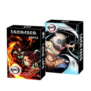 Tarjeta de animación demon slayer <span class=keywords><strong>kimetsu</strong></span> <span class=keywords><strong>no</strong></span> <span class=keywords><strong>yaiba</strong></span>, edición rara, regalo, tarjeta de dibujos animados, tanjiro, nezuko, papel Lomo - Product Image 1