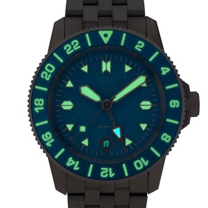 Reloj Automático <span class=keywords><strong>GMT</strong></span> NH34 Personalizado ODM, Resistente al Agua 200M, Caja de Acero Inoxidable de 42MM, Relojes Mecánicos de Lujo para Hombre OEM - Product Image 3