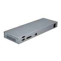 Boîtier de distribution vidéo industriel 1U, châssis en acier galvanisé, boîtier en aluminium, boîtier métallique, carte électronique, OEM personnalisé