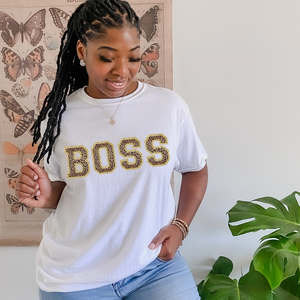 Calcomanías de hierro con estampado DTF de letras del alfabeto dorado de voleibol de 3 pulgadas, pegatina de transferencia de calor, toalla de chenilla para ropa DIY - Product Image 6