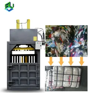 Máquina de prensa de empacotamento hidráulica/hidráulica prensa de algodão bailing máquina de reciclagem de pano têxtil