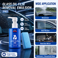 Glodway Nettoyant et Polissant pour Vitres de Voiture : Élimine Traces d'Eau, Saleté, Rayures de Pluie et Film Huileux pour une Vision Claire