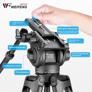Weifeng 616 trépied d'appareil photo reflex professionnel 1.8 m Support de caméra de photographie amortissement hydraulique <span class=keywords><strong>PTZ</strong></span> adapté pour <span class=keywords><strong>Canon</strong></span> Sony Nikon - Product Image 6