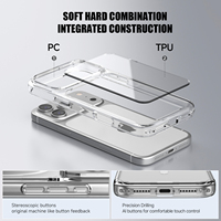 Nouvelle coque transparente pour iPhone 18 Pro Max, anti-jaunissement, résistante aux rayures, coque de protection rigide antichoc pour iPhone 18 17 16 15