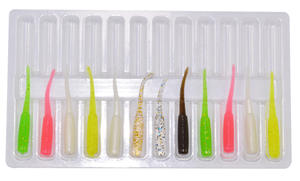 Señuelo de Pesca Suave AR83 de PVC de 35 mm y 0.23 g, Señuelo de Gusano, Cebo de Natación, Cebo de Raíz, para Pesca en Agua Salada, Lubina y Trucha - Product Image 2