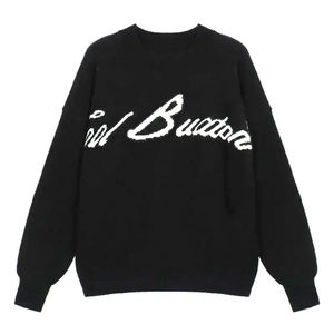 Maglia invernale personalizzata OEM maglioncino <span class=keywords><strong>Jacquard</strong></span> traspirante <span class=keywords><strong>maglieria</strong></span> a girocollo in cotone da Designer - Product Image 1