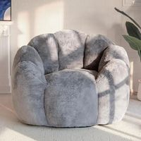 Nouveau fauteuil inclinable en similicuir PU, style Japandi minimaliste, fauteuil en fausse fourrure, pour petits appartements, salon, chambre, meubles de loisirs pour la maison