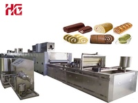 Machine industrielle automatique de fabrication de gâteaux en couches / Ligne de production à haute capacité avec laminoir et mélangeur intégrés