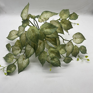 Plante Artificielle Petite Plante Bonsaï Feuilles d'<span class=keywords><strong>Arum</strong></span> Aquatique Feuilles de Pothos Artificielles Feuilles de Vigne Artificielles Décoration d'Hôtel Feuilles de Patate Douce - Product Image 3