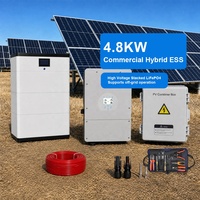Système solaire photovoltaïque domestique 20 kW, sortie 48 V CC, contrôleur MPPT, onduleur à onde sinusoïdale pure, batterie lithium-ion intelligente intégrée