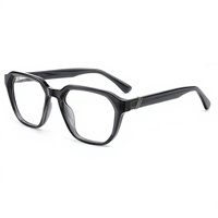 Montures de lunettes ovales unisexes en acétate anti-lumière bleue, lunettes de vue classiques et tendance