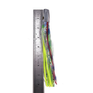 8 pulgadas 120G Big Game cabeza de Metal de alta velocidad curricán calamar falda señuelos atún Marlin océano pesca en aguas profundas - Product Image 4