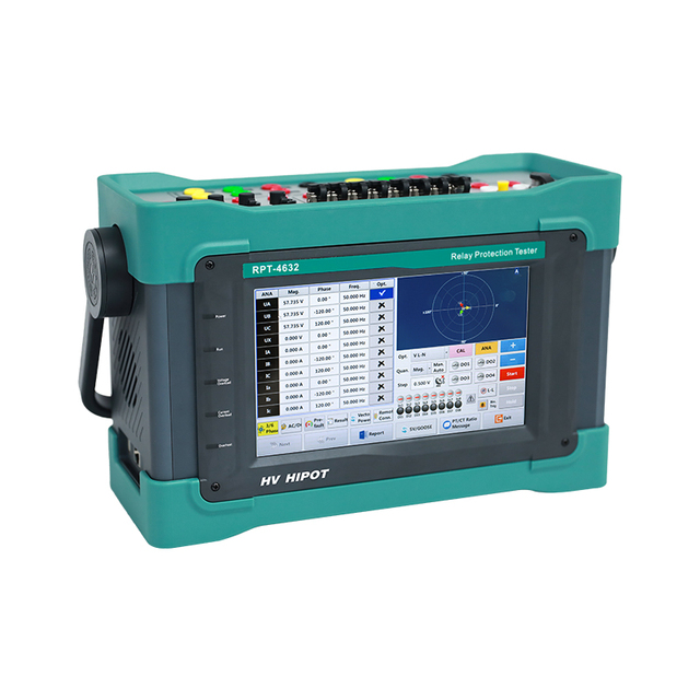 HVHIPOT Relay Test Instrument 6 Phase Microcomputer Protection Relay Tester IEC61850 SV and GOOSE Message Analysis