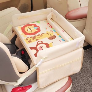 Plateau multifonctionnel imperméable pour siège auto bébé, poussette, table à manger, chariot de rangement, motif animal de dessin animé - Product Image 3