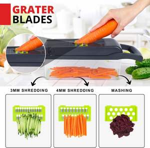 Cortador de Verduras Multifuncional de Buena Calidad, Rebanador de Patatas y Cebollas con Cuchilla de Acero Inoxidable - Product Image 3