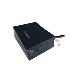 Túi Mua Sắm Bằng Giấy Màu Đen Bóng Giá Rẻ Nhà Máy Túi Giấy Tùy Chỉnh Có Tay Cầm - Product Image 6