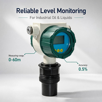 Holykell Ultraschall-Füllstandsensor mit 5m bis 60m Reichweite für Kontaktloses Überwachungssystem für Dieselkraftstofftanks, Hydrauliköl und Flüssigkeiten