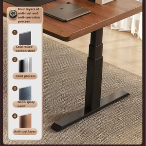 โต๊ะเล่นเกมไฟฟ้ามุมตัว L ขนาด63นิ้วโต๊ะทำงานไฟฟ้าที่ทันสมัยออกแบบตามหลักสรีรศาสตร์ - Product Image 5