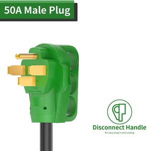 Cable de generador con conector de bloqueo, cable STW de calibre <span class=keywords><strong>6</strong></span>/3 + 8/1, macho y SS2-50R de 14-50P, 50 Amp, 25 pies, SS2 - Product Image 4