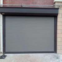 Porte de garage/boutique à enroulement électrique en alliage d'aluminium épaissi, design moderne antivol, surface finie, garantie de 2 ans