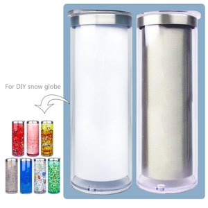 แก้วน้ำพลาสติกใสสองชั้นแบบสุญญากาศพร้อมฝาและหลอดหลากสี - Product Image 3