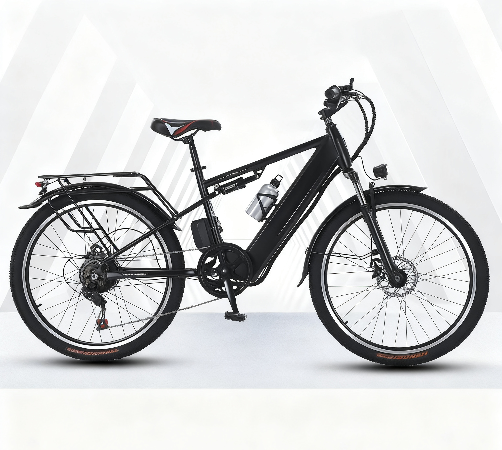 Black-tri-spoke wheel