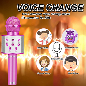 Kablosuz mikrofon kablosuz Karaoke mikrofonu için ev partisi KTV müzik şarkı oyun Ideal hediye - Product Image 6