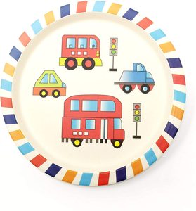 Service de vaisselle 5 pièces pour enfant, joli et écologique en bambou, <span class=keywords><strong>ensemble</strong></span> d'aliments sans danger pour les tout-petits, offre spéciale - Product Image 5
