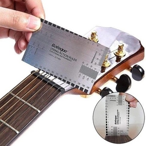 <span class=keywords><strong>Kit</strong></span> de Herramientas de Reparación y <span class=keywords><strong>Mantenimiento</strong></span> de <span class=keywords><strong>Guitarra</strong></span> Eléctrica de 45 Piezas con Bolsa de Transporte, Regla de Acción de Cuerdas, Lima de Luthier, Clavijas de Puente - Acero Metálico Duradero - Product Image 3