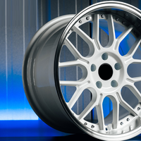 Ruedas de Aleación de Aluminio Forjado 6061-T6 de 2 Piezas para Automóviles de Pasajeros, 5x112 5x114.3 5x120 PCD, 18-24 Pulgadas, 10mm-50mm ET, para Audi BMW 911